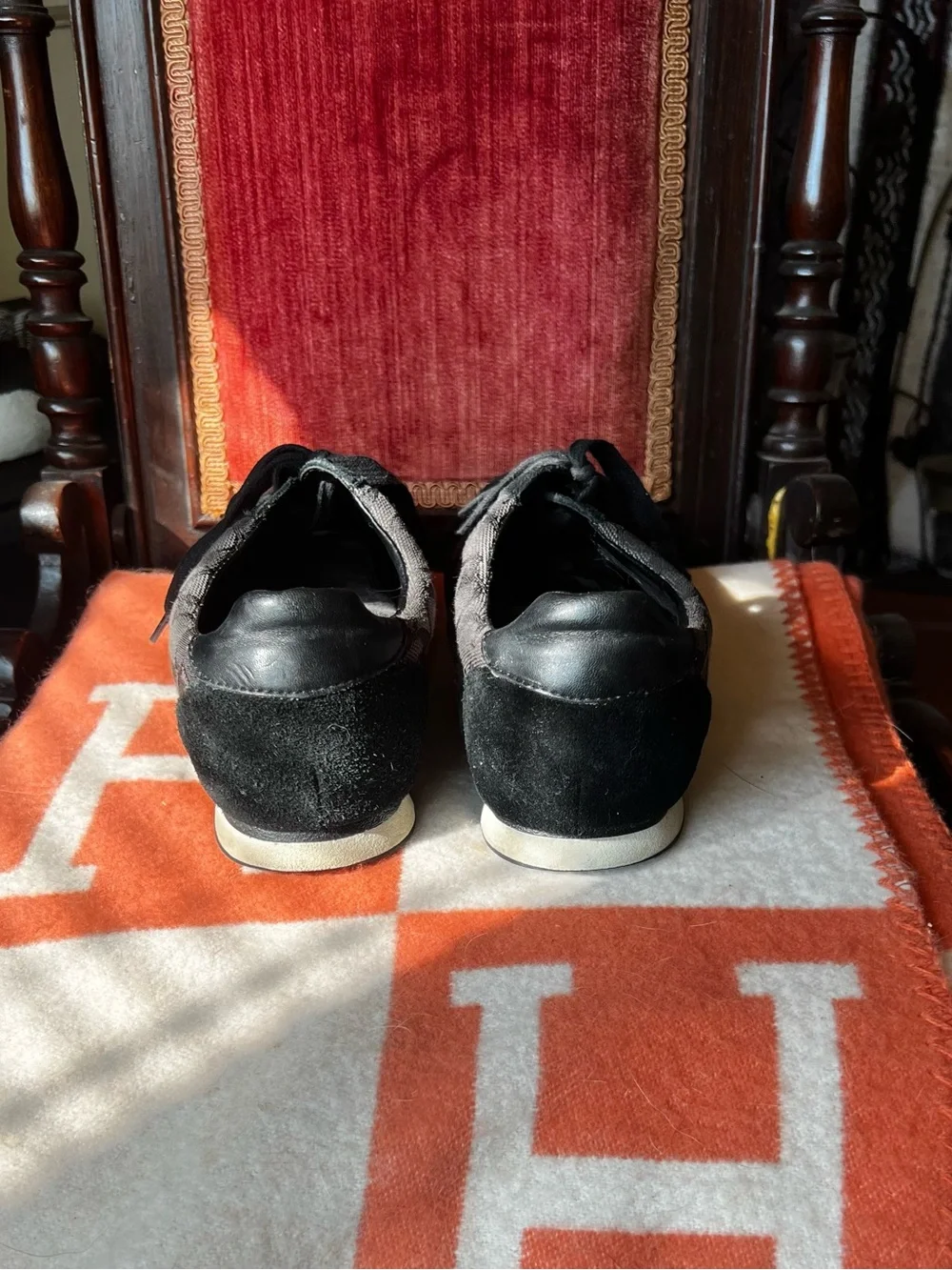 Coach Women's Black and Gray Signature Logo Sneakers
